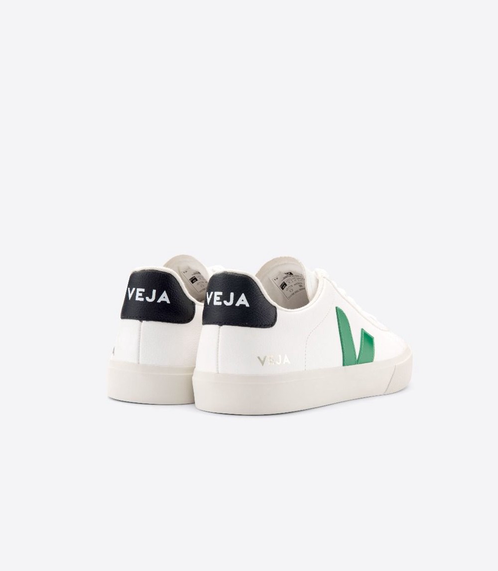 Veja Sneakers Dam - Campo Chromefree Läder - Vita - 520874-QSR